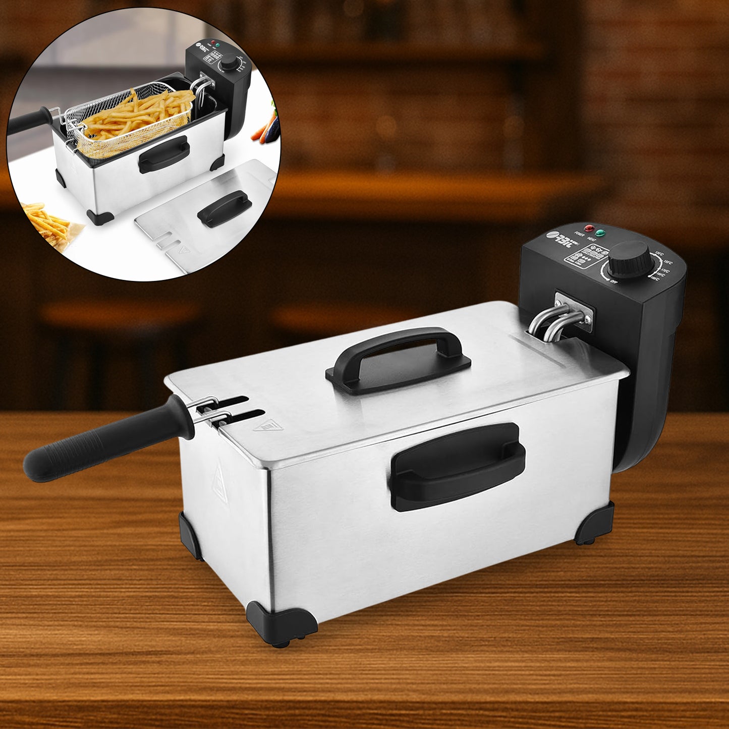 Orbit Heavy Duty 2000w Deep Fryer With 3.5 Litre Oil Capacity