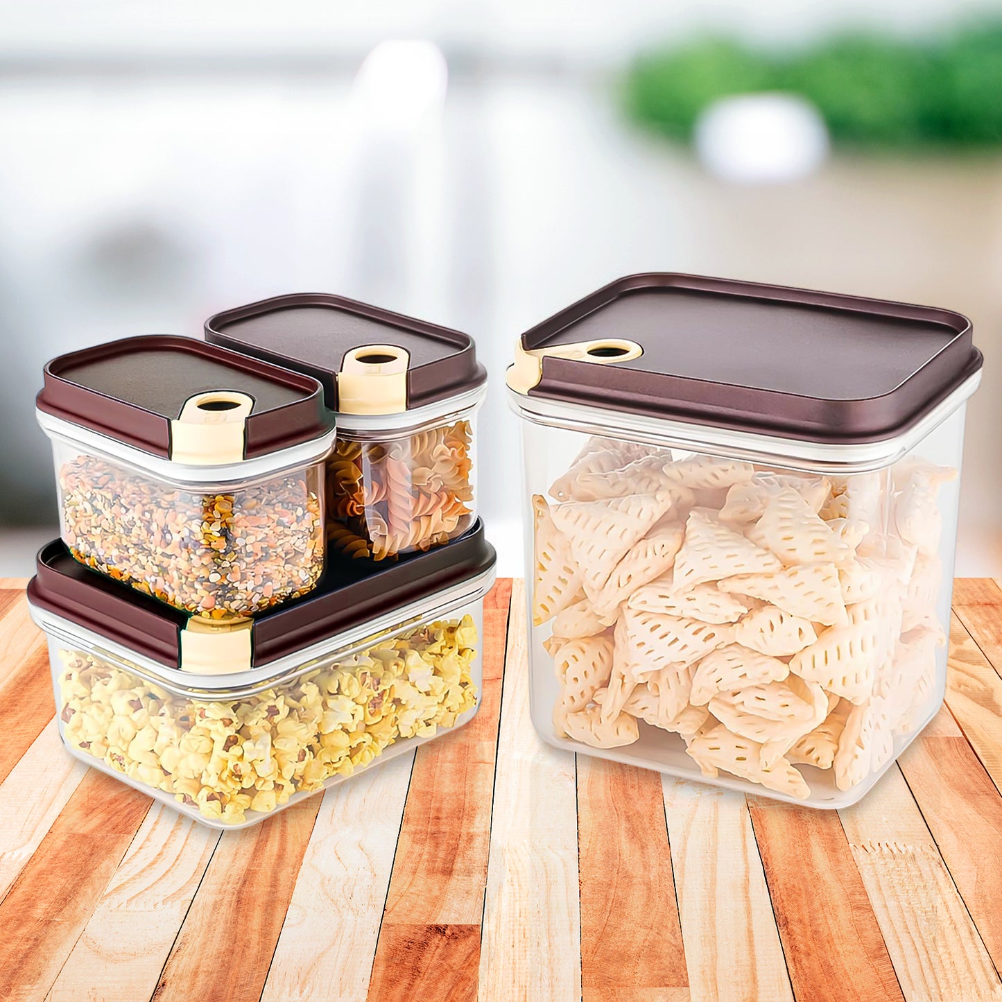 Ritu Push N Lock Airtight Food Storage Container Set (4 Pc)