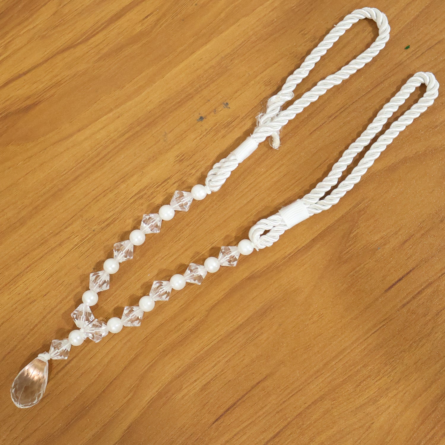 Luxury Crystal And Pearl Beaded Curtain Tieback (1 Pc)