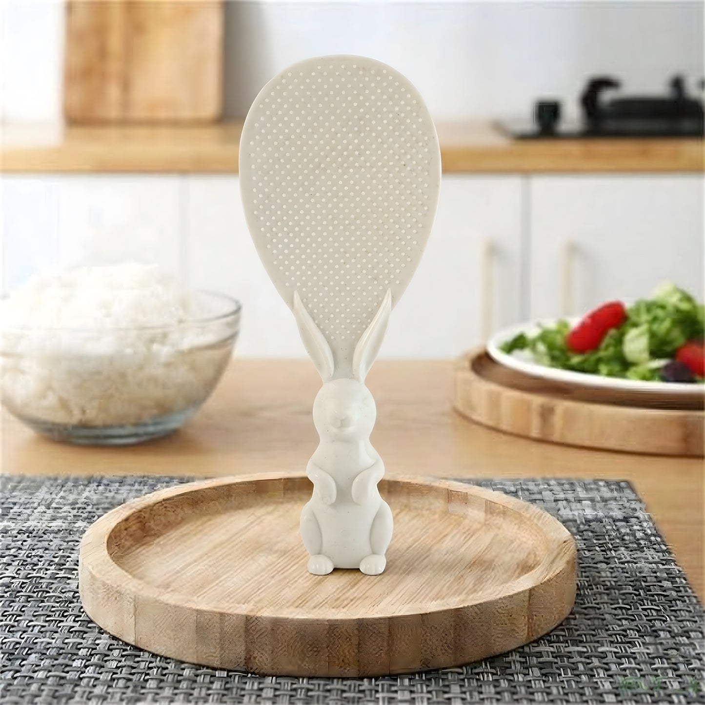 Cute Bunny Handle Non-stick Rice Serving Spoon (1 Pc)