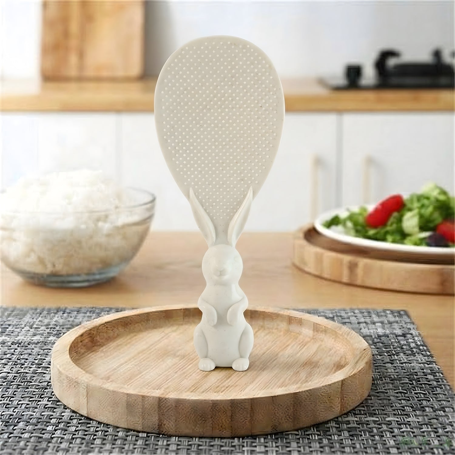 Cute Bunny Handle Non-stick Rice Serving Spoon (1 Pc)