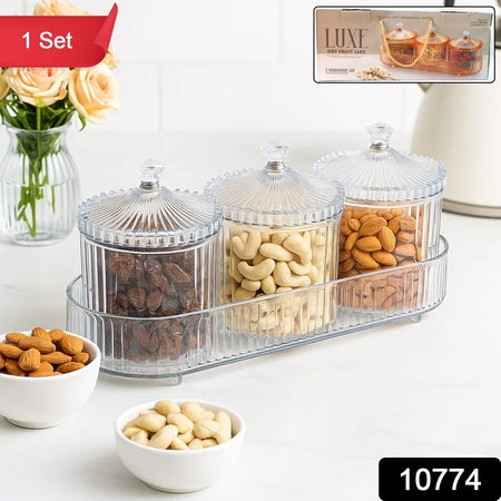 Dry Fruit  Snack Storage - (3 Pc  Set)