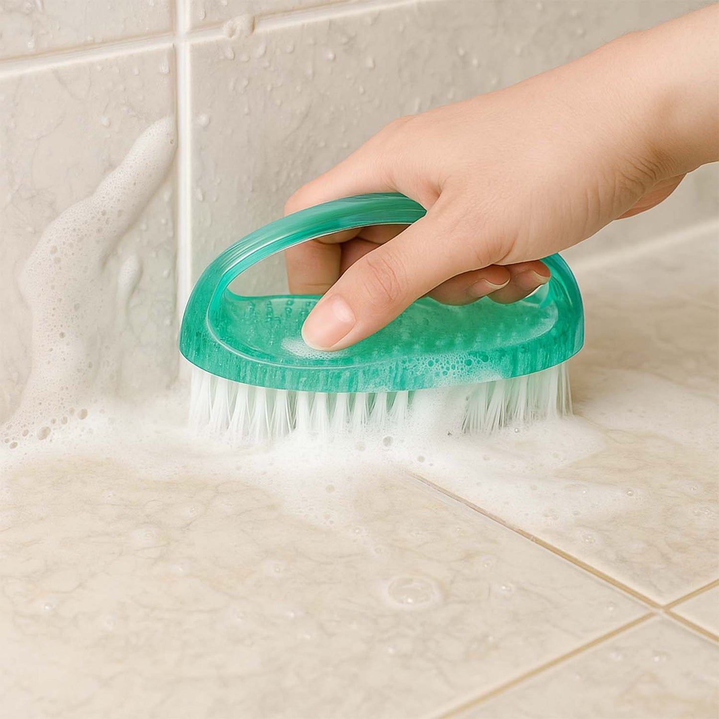 Heavy-duty Multi-purpose Cleaning Brush With Ergonomic Handle (1 Pc)