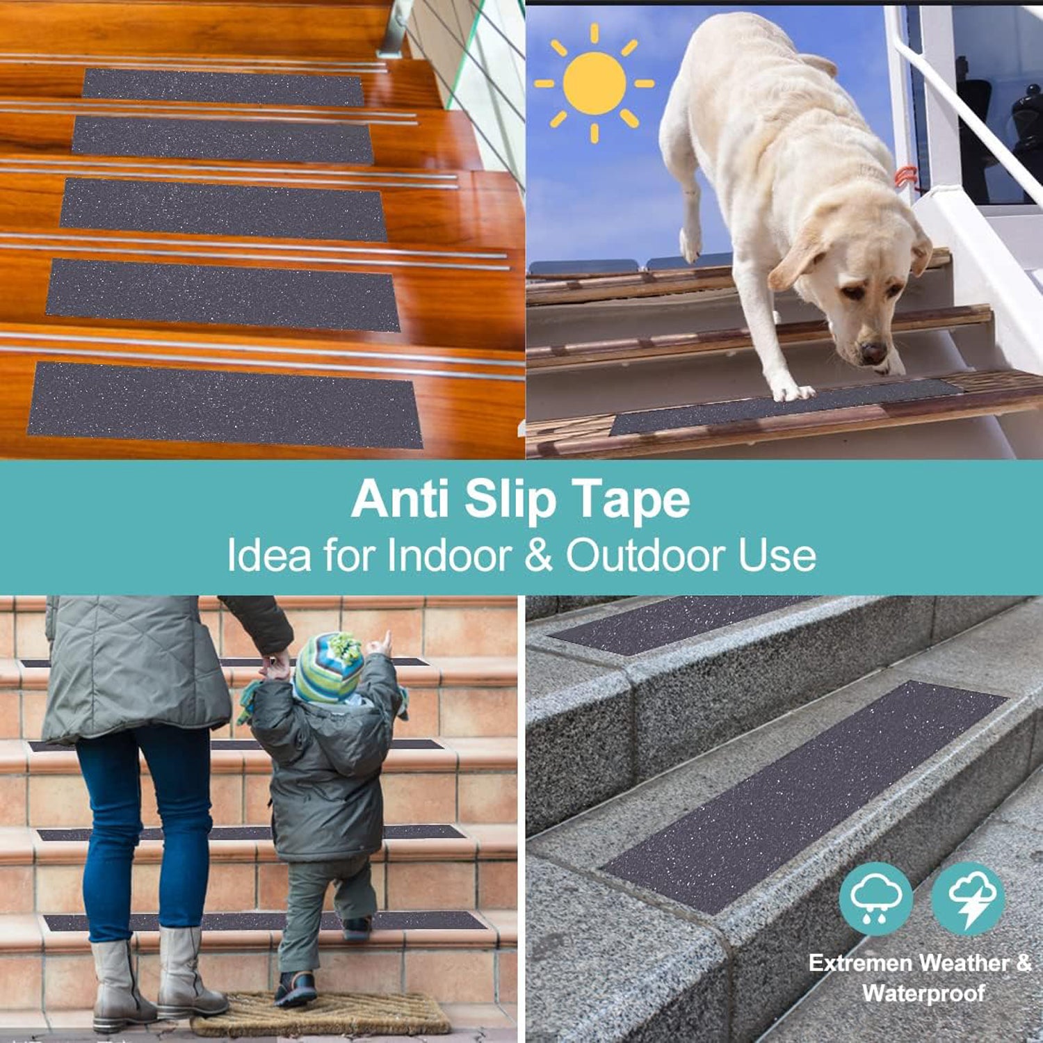 Heavy Duty Anti-slip Safety Grip Tape Roll 5 Cm X 5 M (1 Pc)