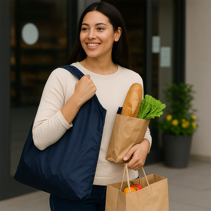 7737 Reusable Grocery Bags - Reusable Bags With Handles - Washable Reusable Shopping Bags Foldable