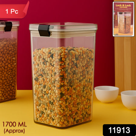 1700 Ml Airtight Lock  Lock Plastic Storage Container (1 Pc)
