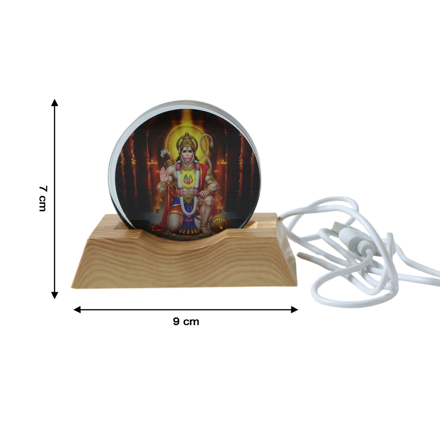 3d Creative Hanuman Ji Acrylic Led Night Lamp (1 Pc)
