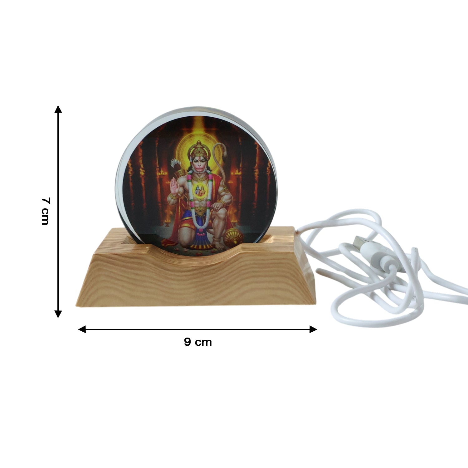 3d Creative Hanuman Ji Acrylic Led Night Lamp (1 Pc)