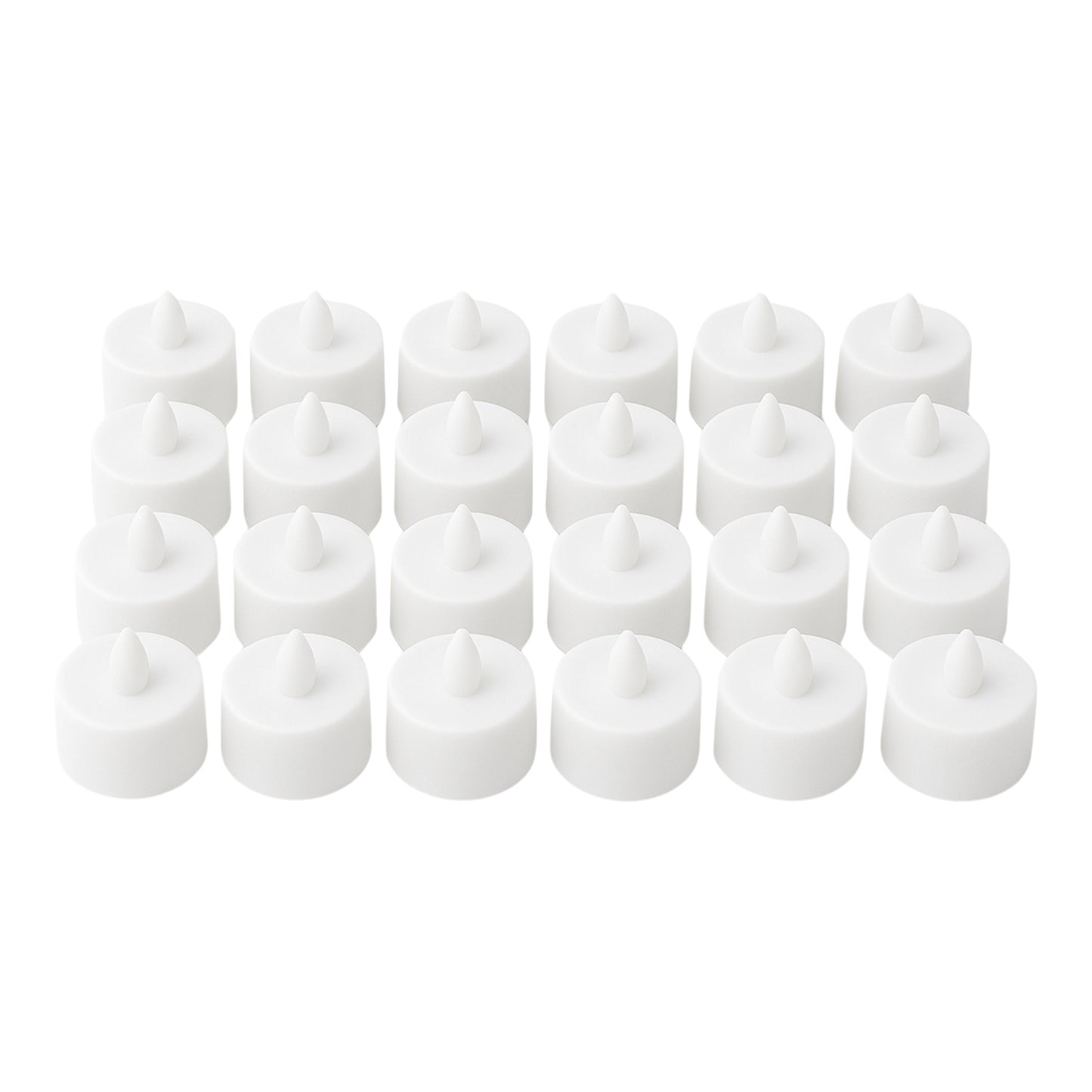 6634  Flameless Led Tealights Smokeless Plastic Decorative Candles - Led Tea Light Candle For Home Decoration (Pack Of 24)