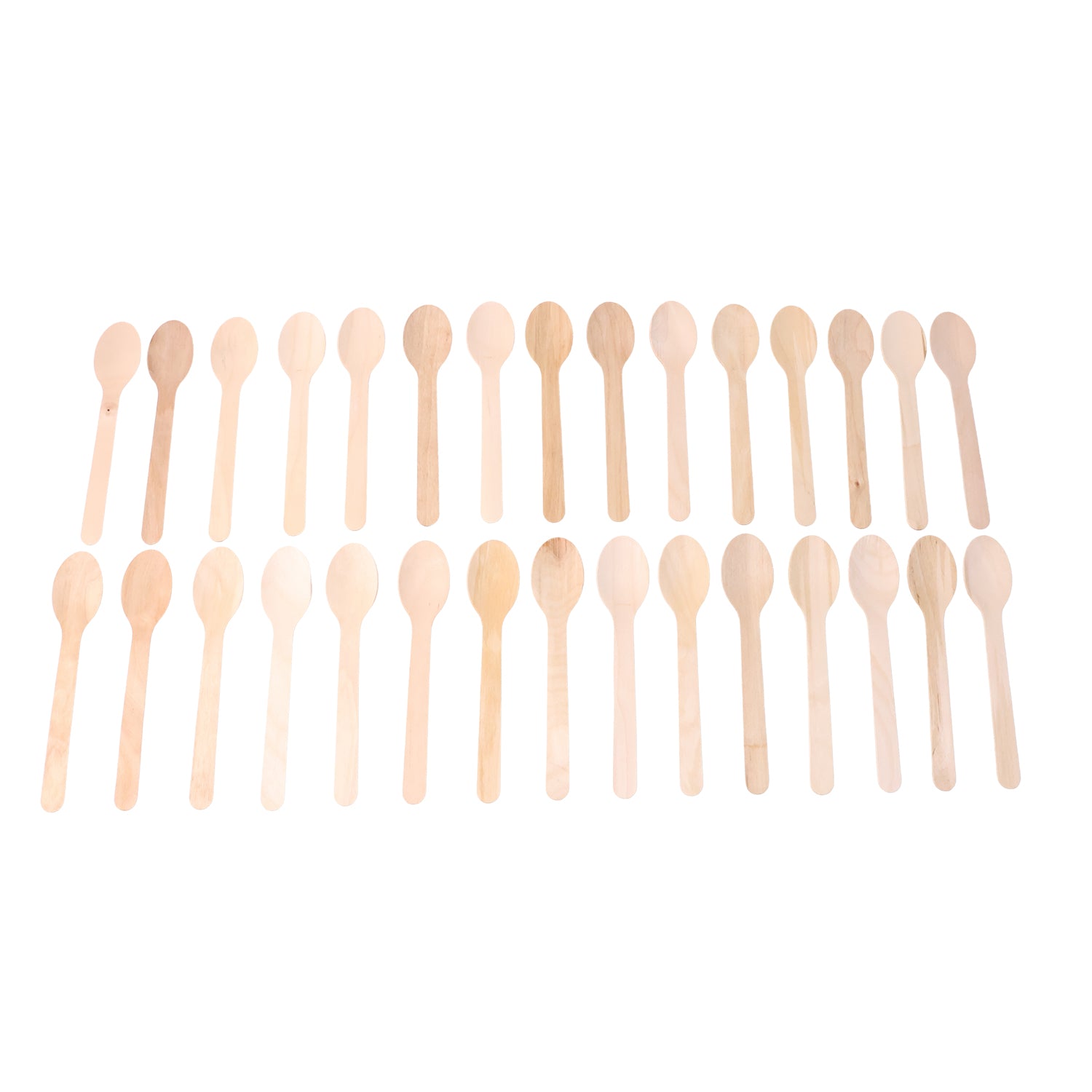 160mm Wooden Spoon  30 Pcs Pack