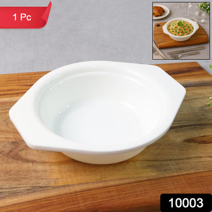 Premium Plastic Serving  Mixing Bowl With Easy-grip Side Tabs (1 Pc)