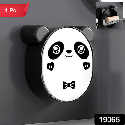 Plastic Cute Panda Soap Box  Wall Mounted Flip-top Drain Soap Case (1 Pc)