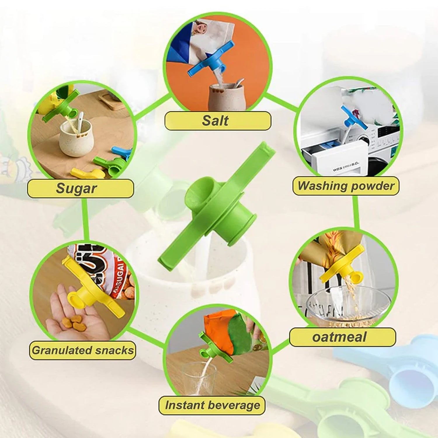 Packet Pourer  Sealer Clip - (4 Pc)