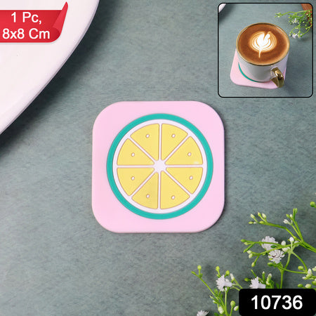 Premium Silicone Drink Coaster (1 Pc 88 Cm  Mix Design)