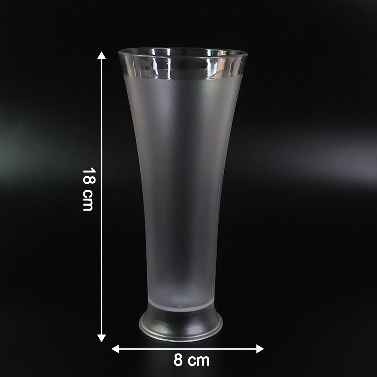 Supermom Plastic Faluda Matt Glass Set (300ml  6 Pc)