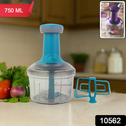 Supermom Premium Manual Push Chopper And Vegetable Cutter (750ml  1 Pc)