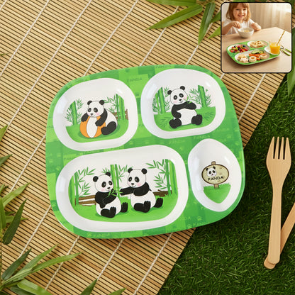 Kids 4-compartment Melamine Partition Plate (1 Pc  2422 Cm)