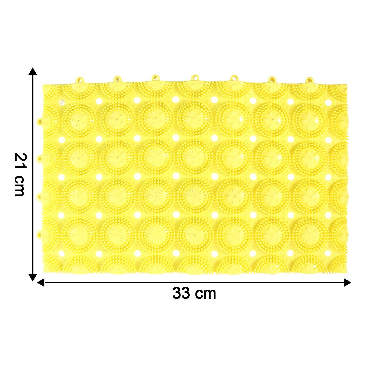 Multipurpose Anti-slip Bathroom Massage Mat With Suction Cups (33  21 Cm)
