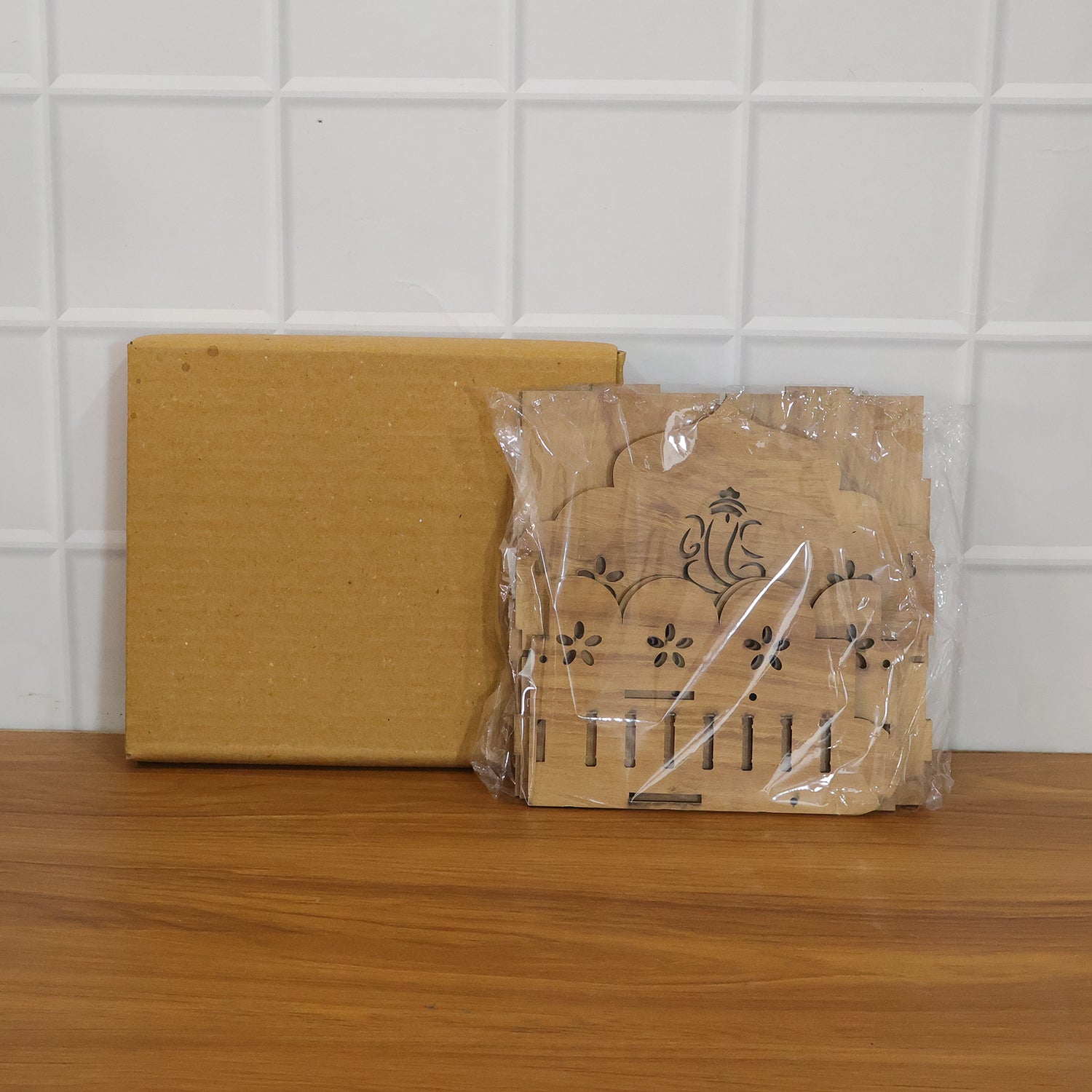 Wooden Temple Style Home Mandir Stand For Pooja