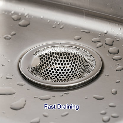 Stainless Steel Kitchen Sink Drain Strainer  Stopper (Medium  1 Pc)