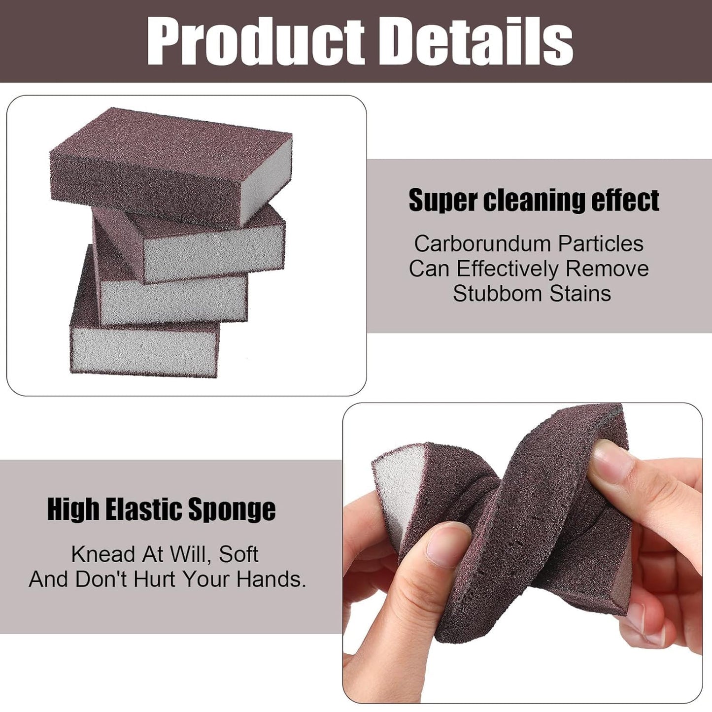 Multipurpose Kitchen Cleaning Sponge Scrub Block (7 X 7 Cm  1 Pc)