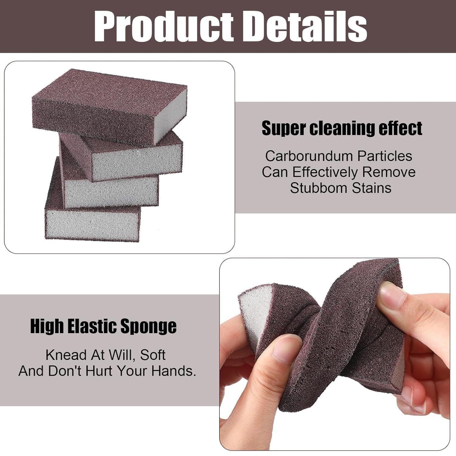 Multipurpose Kitchen Cleaning Sponge Scrub Block (7 X 7 Cm  1 Pc)