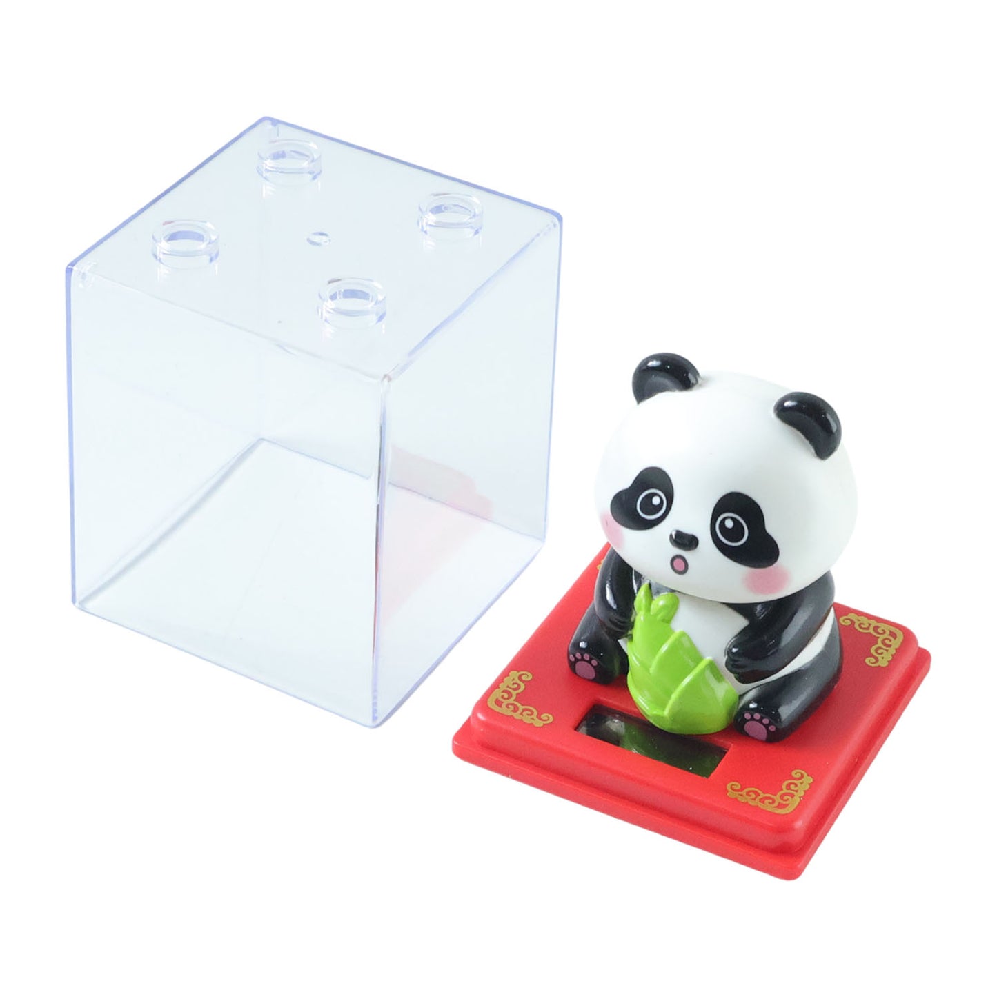 Solar Powered Moving Head Panda Showpiece (1 Pc)
