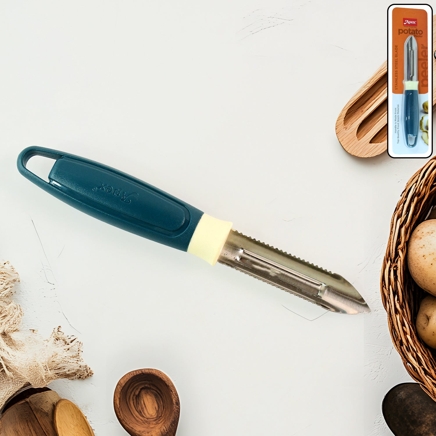 Apex Stainless Steel Blade Potato Peeler (1 Pc)
