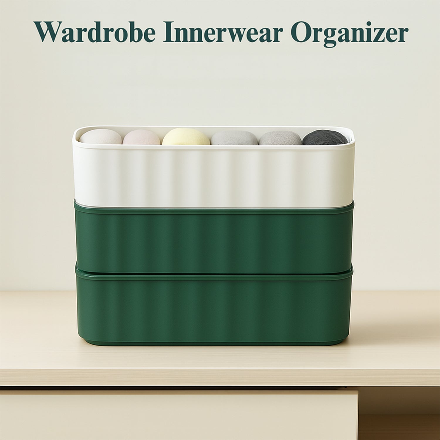 236 5-compartments Sockshandkerchiefunderwear Storage Box Socks Drawer Closet Organizer Storage Boxes (Pack Of 4)