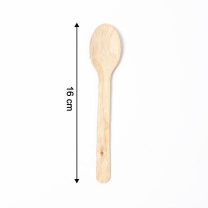 160mm Wooden Spoon  30 Pcs Pack