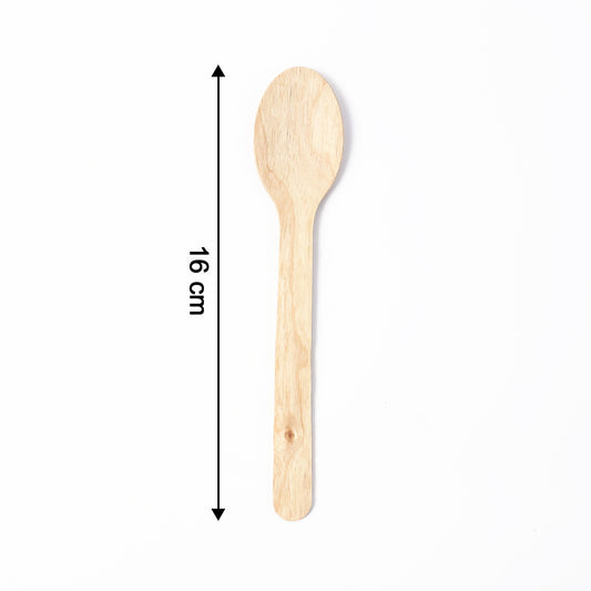 160mm Wooden Spoon  30 Pcs Pack