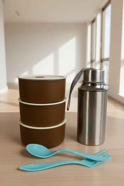 Triple Layer Combo Lunch Box Set