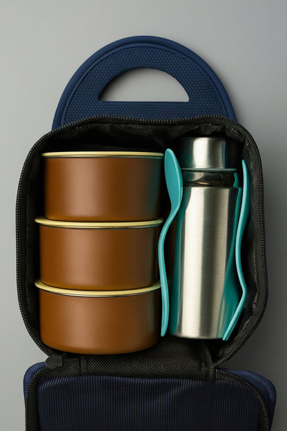 Triple Layer Combo Lunch Box Set