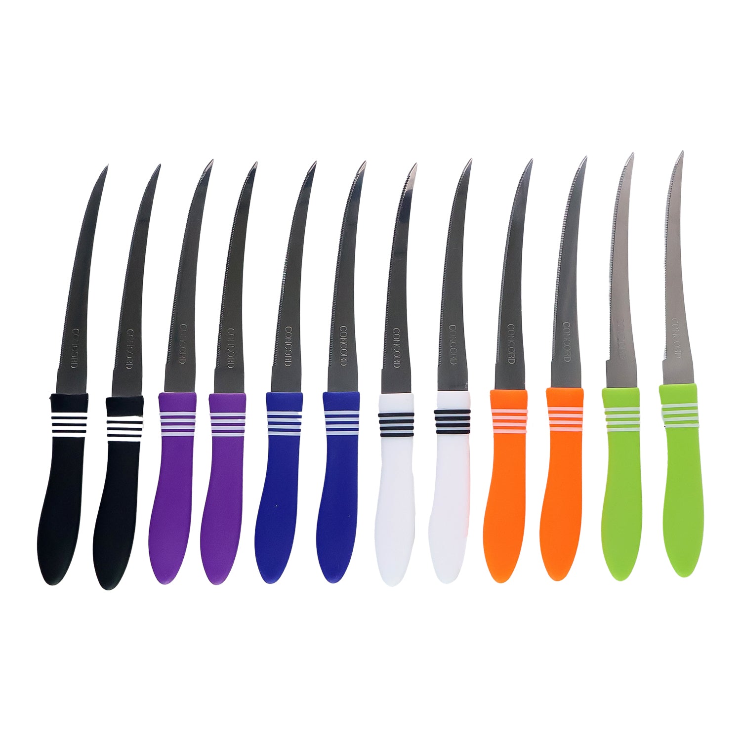 Stainless Steel Multipurpose Serrated Knife Set (12 Pc)