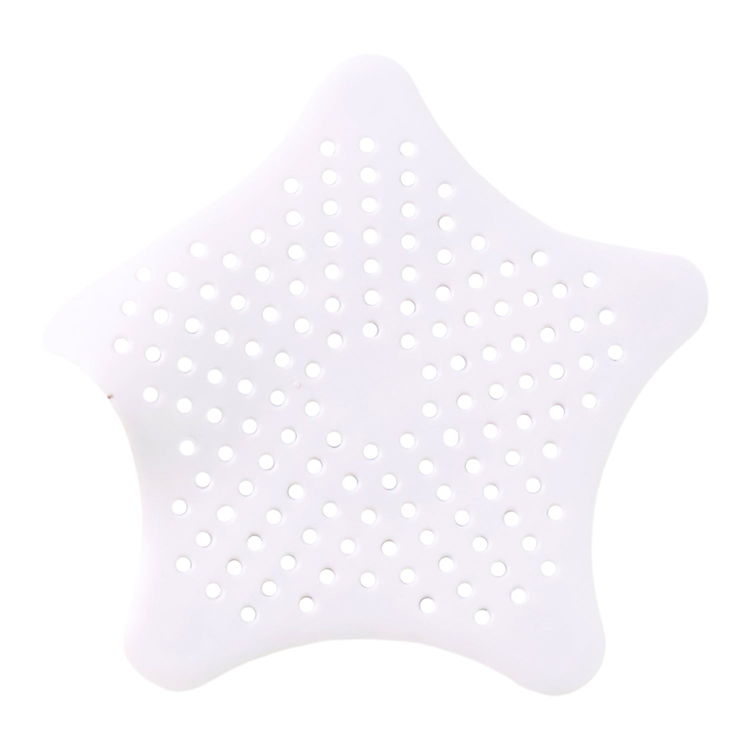 White Silicone Star Shaped Sink Filter Bathroom Hair Catcher Drain Strainers For Basin
