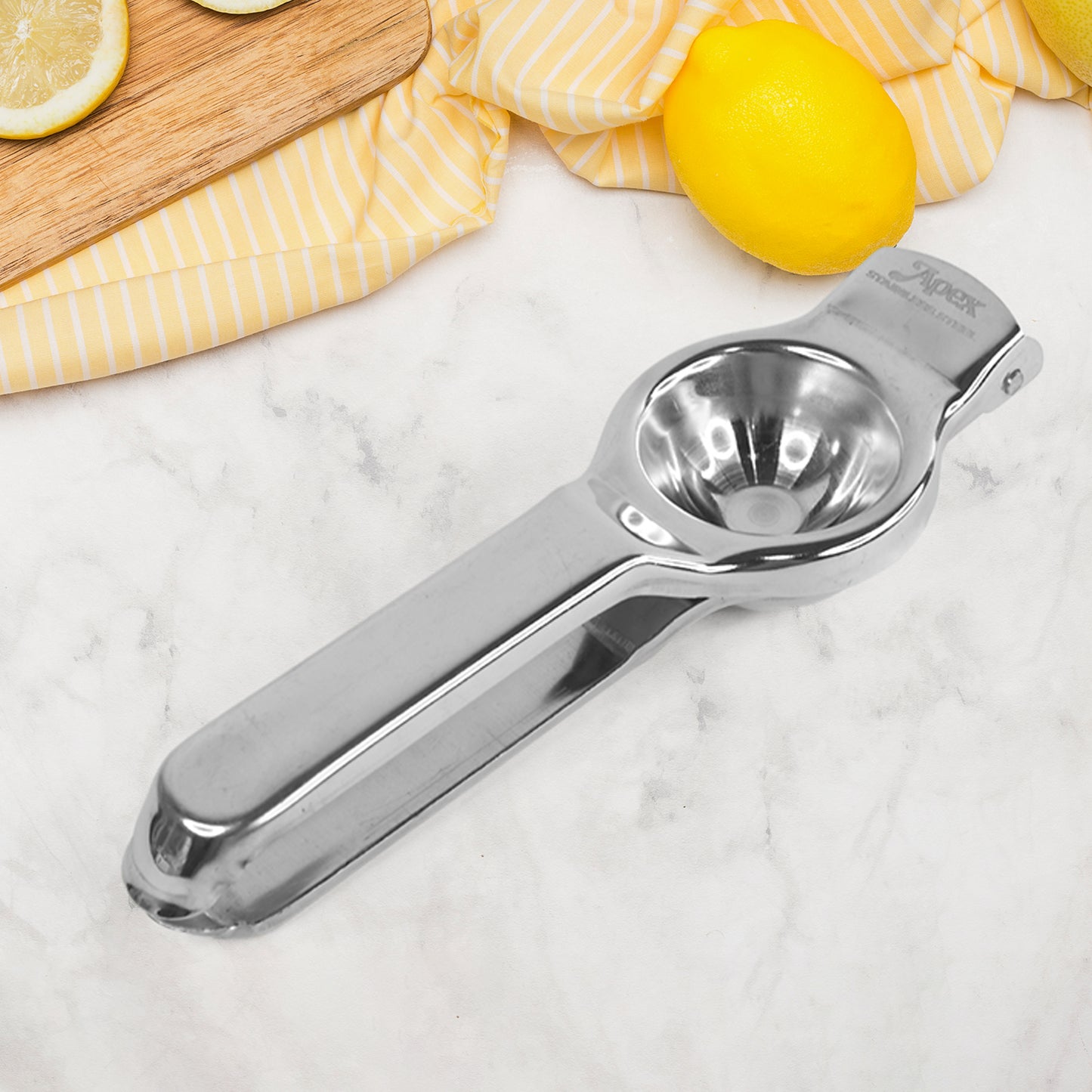 Apex Heavy Duty Stainless Steel Lemon Press Squeezer