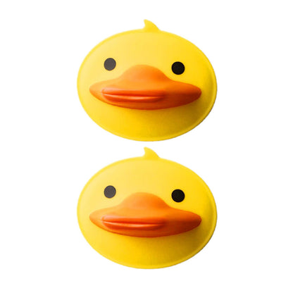 Cute Duck Shape Silicone Hot Pot Holder (2 Pc)