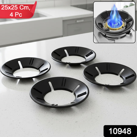 Gas Stove Flame Protector Ring (25 X 25 Cm 4 Pc)