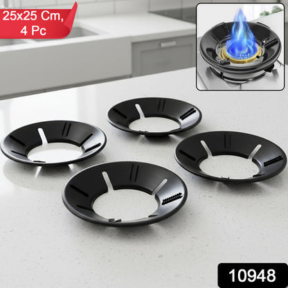 Gas Stove Flame Protector Ring (25 X 25 Cm 4 Pc)