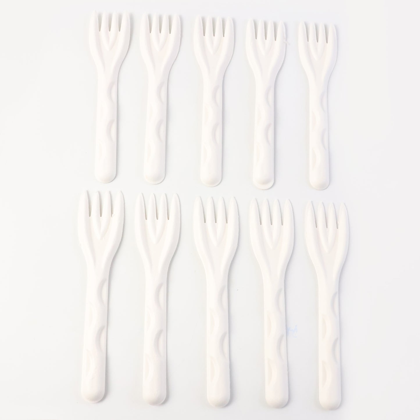 Compostable Bagasse Fork  10 Pcs Pack