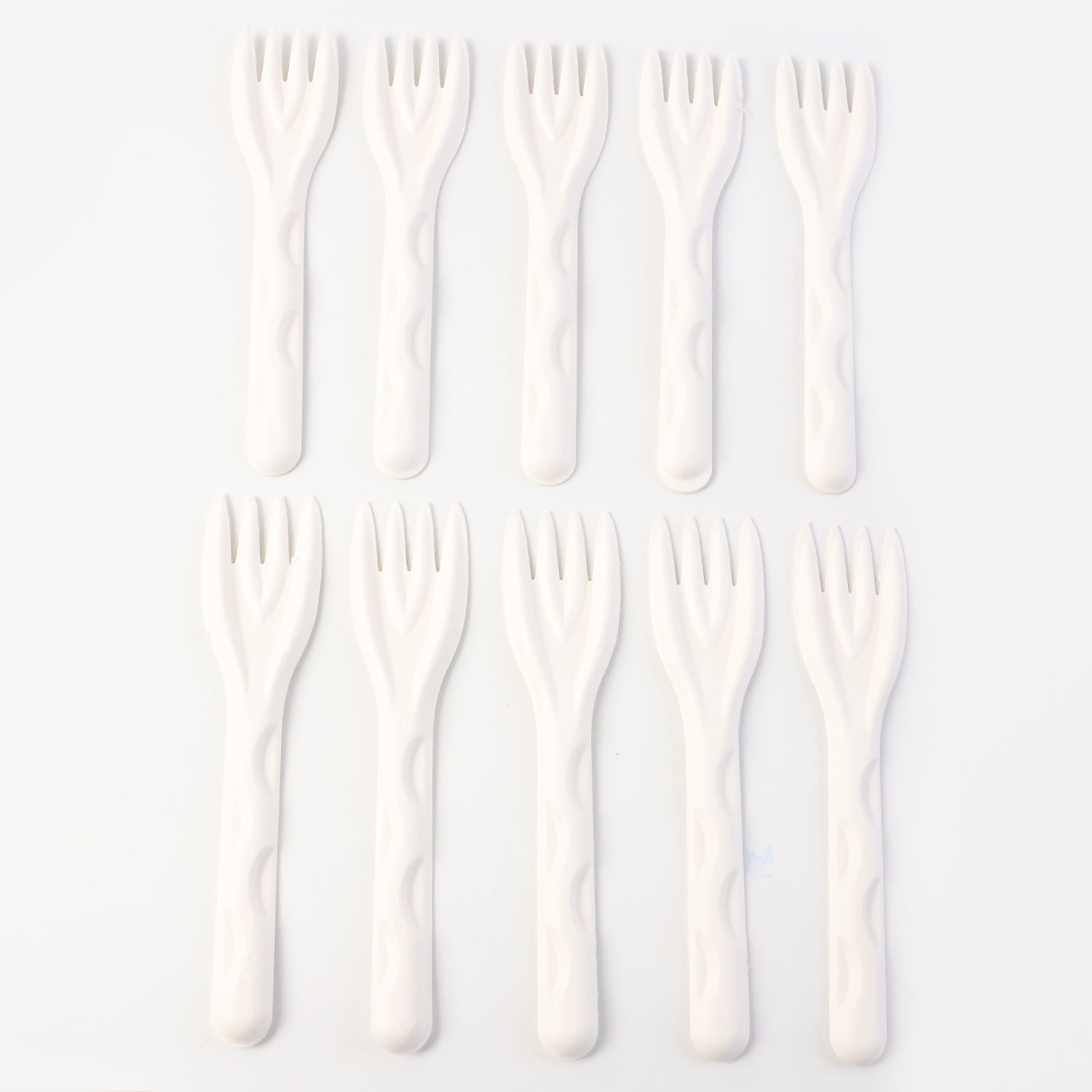 Compostable Bagasse Fork  10 Pcs Pack