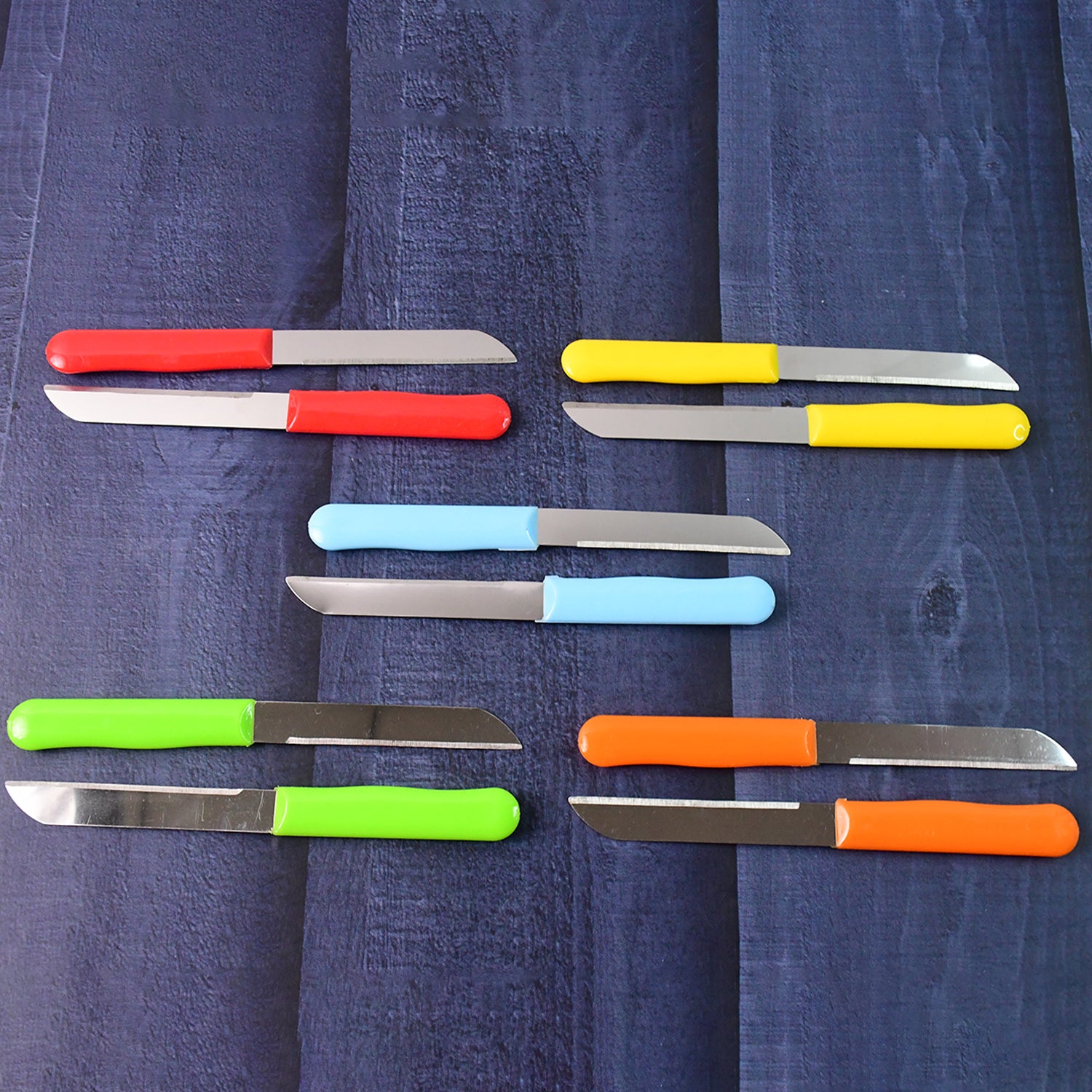 Premium Quality Stainless Steel Handle Plain Knife (10 Pc  1 Set)