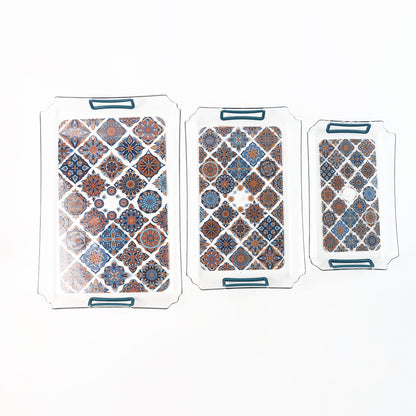Supermom 3-piece Multipurpose Serving Tray - (3 Pc  Set)