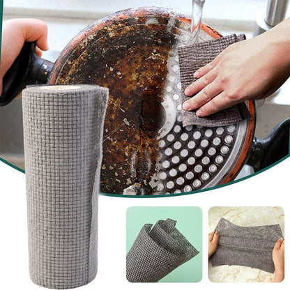 Disposable Kitchen Cleaning Cloth Roll  25 Sheets (23x19 Cm)