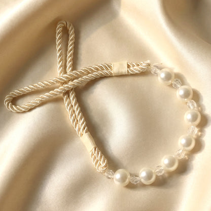 Elegant Pearl Beaded Curtain Tieback (1 Pc)