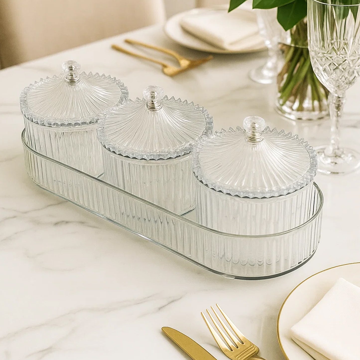 Dry Fruit  Snack Storage - (3 Pc  Set)