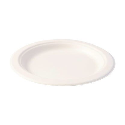 Freshee 6 Inch Round Compostable Bagasse Plate (10 Pcs Pack)
