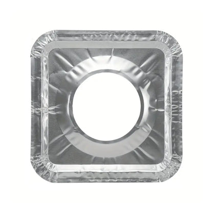 Aluminum Gas Stove Burner Protector Covers (10 Pc  23x23 Cm)